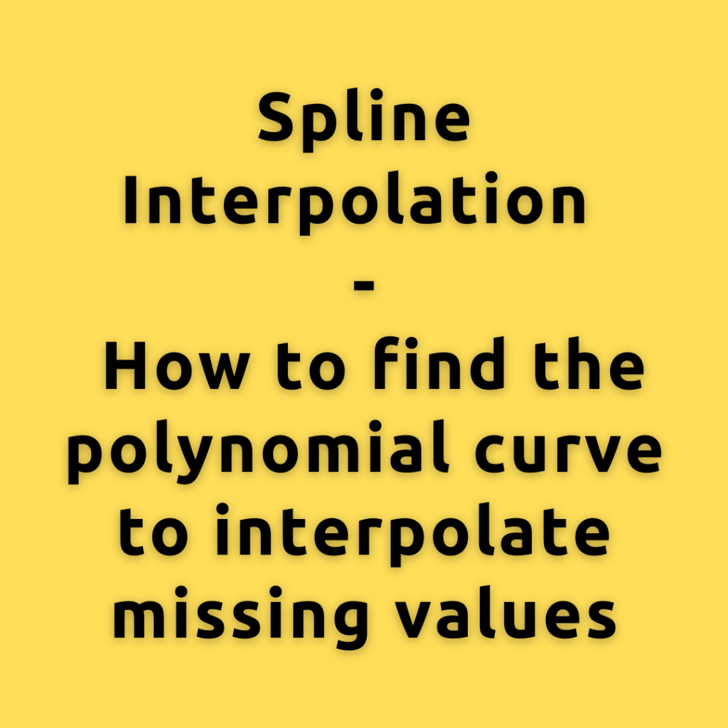 Spline Interpolation