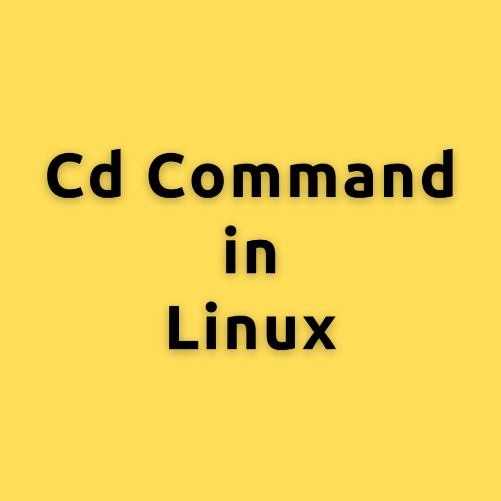 Cd command