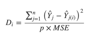 Cook's Distance for Detecting Influential Observations ...
